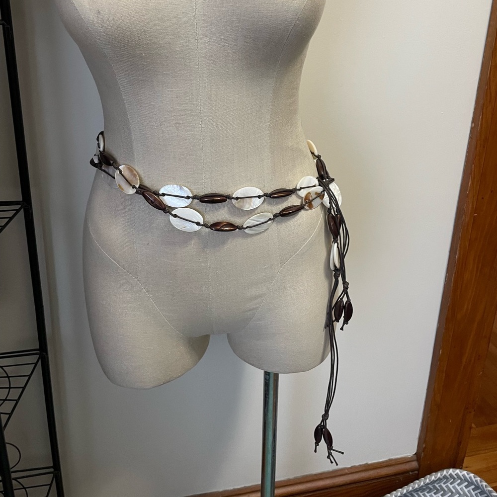 Shell and Bead Women's Belt
